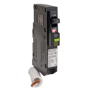 Schneider Electric Thermal Magnetic Circuit Breaker; 1-Pole; 15A; 120VAC; Lever; Screw Terminal; UL 489